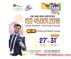 Enroll for ISO Lead Auditor course training in UAE