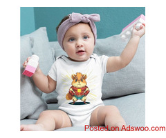 Funny Superhero Baby Jersey Onesie