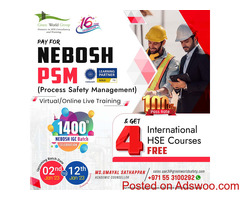 NEW YEAR EXCITING OFFERS ON NEBOSH PSM!!!