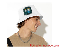 Word Print Bucket Hat