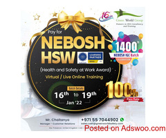 Acquire NEBOSH HSW and Take the First step towards your career ...!!!