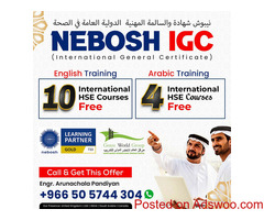 Exciting way to attend NEBOSH IGC in both English and Arabic Language. ....!!
