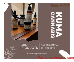 Looking for 100%  Kuma Cannabis Organic CBD & Other Products Online?