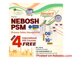 Get Placed in Oil & Gas industries by learning NEBOSH PSM..!!