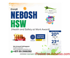 Join our Upcoming NEBOSH HSW & become a top HSE safety officer.!