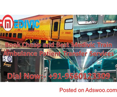 Get Instantly Patient Shifting Aid by Medivic Train Ambulance from Patna to Delhi