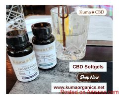 Get the full spectrum CBD Softgels 10 mg from Kuma Organics