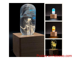 Cube Wood Light Base