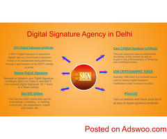 Digital Signature Certificate Service Providers in Delhi – Delhi