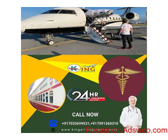 Take Air Ambulance in Varanasi by King with Professional Therapeutic Team