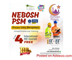 Expand your career opportunities With NEBOSH PSM…!!!
