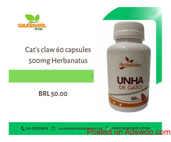 Compre Unha de gato 60 cápsulas 500mg Herbanatus no Brasil