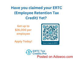 Claim Your ERTC Refund - Up to $26k per employee – Apply for Free