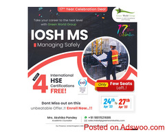 Golden opportunity to start a career in health and safety...!!!