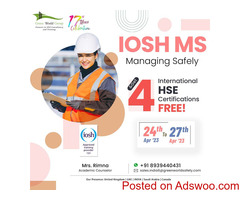 Enroll IOSH MS course today and take your career to the next level!