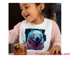 Cute Polar Bear Baby Bibs