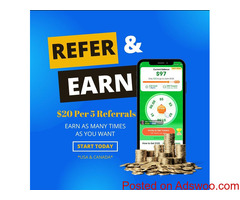 Earn $20 Per 5 Referrals - Up to $1000!! - Shop Online