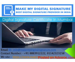 Most Populous Digital Signature Provider in Mumbai MAKE MY DIGITAL SIGNATURE