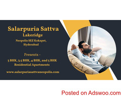 Sattva Lakeridge Kokapet Hyderabad