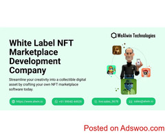 To customize your own NFT platform with Whitelabel NFT marketplace development