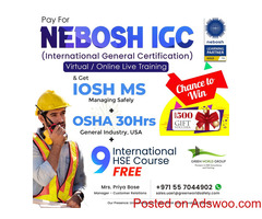 Join Nebosh IGC and win AED 500 Gift voucher - 1500th batch Celebration Offer!! -