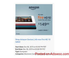 FIRE HD10 & ALL-NEW KIDS KINDLE - DISCOUNTED!!