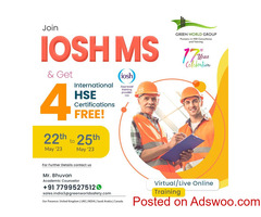 Enorll the IOSH MS Course !!!And get 4HSE courses free!!!
