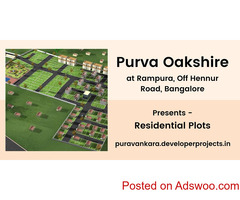 Purva Oakshire Rampura Off Hennur Road In Bangalore