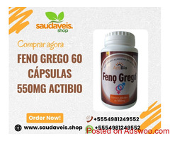 Compre Feno Grego 60 cápsulas 550mg ActiBio ao menor preço na saudaveis.shop