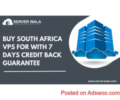 Buy South Africa VPS For With 7 Days Credit Back Guarantee