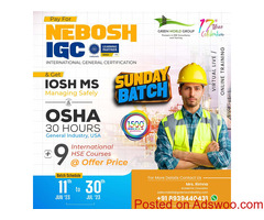 Enroll NEBOSH IGC course in Tamil Nadu & schedule your training …!!!