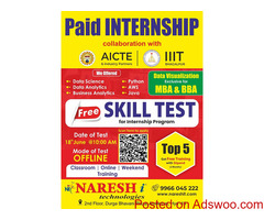 Paid Internship (Collaboration With AICTE & IIIT) Offers in IT Companies - Naresh IT