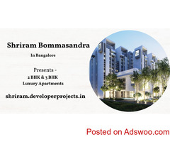 Shriram Bommasandra Project In Bangalore - Space For Healthy Living