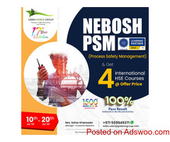 Nebosh PSM course training in UAE, DUBAI