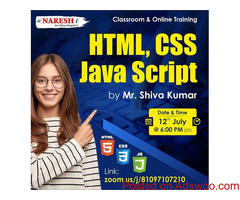 Free Demo on Html | CSS | JavaScript Training - Naresh IT
