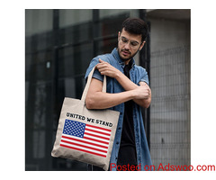 USA Flag Small Tote Bag