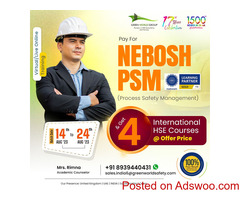 Learn Nebosh PSM in Tamil Nadu at an affordable price!