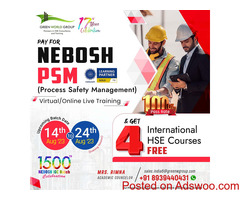 Level up your career with NEBOSH PSM in Pondicherry!