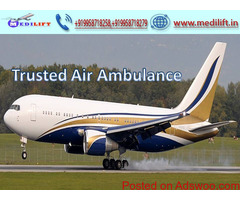Take Medical Facility Air Ambulance Service in Gorakhpur by Medilift