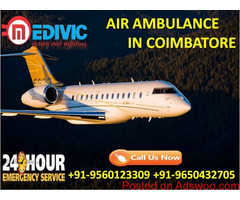Pick the Terrific ICU Care Air Ambulance in Coimbatore by Medivic