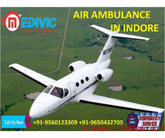 Now Hire Very Low Fare ICU Support Air Ambulance in Indore by Medivic