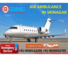 Gain Most Superior and Finest Air Ambulance in Srinagar by Medivic