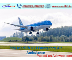 ICU Medical Support Air Ambulance Service in Guwahati