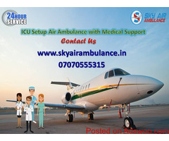 Available Sky Air Ambulance Service in Vellore with Doctor