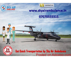 Select Top Grade Air Ambulance Service in Allahabad by Sky