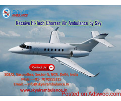 Hire Low Budget Air Ambulance Service in Gorakhpur by Sky