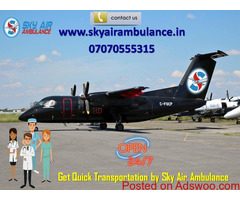 Book World’s No.1 Air Ambulance Service in Indore by Sky