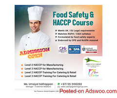 Food safety Diploma in UAE, Dubai