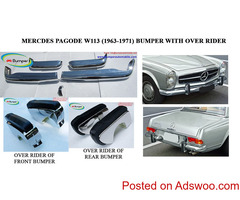 Mercedes Pagode W113 bumpers with over rider (1963 -1971)