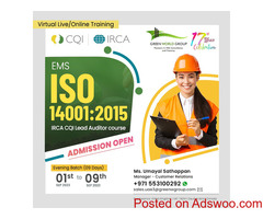 Certified ISO 14001:2015 Lead Auditor Training in UAE, DUBAI